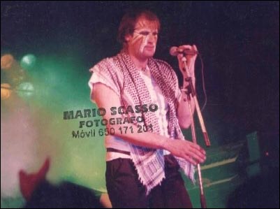 Fish: Sala Canciller, Madrid - 05.06.1985 - Photo by Mario Scasso